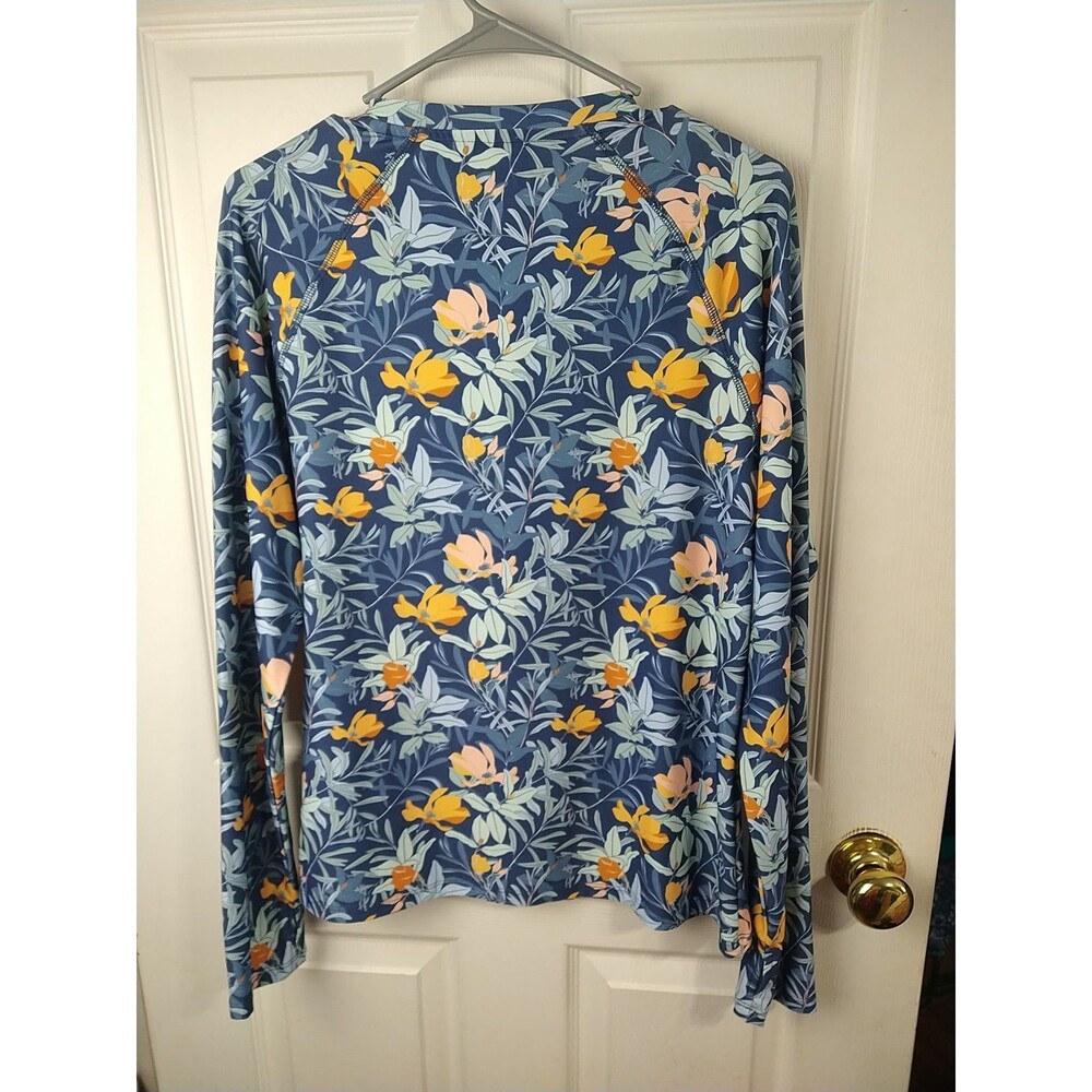 The American Outdoorsman Women's XL Large Long Sleeve floral  Half Zip pullover - Picture 9 of 9